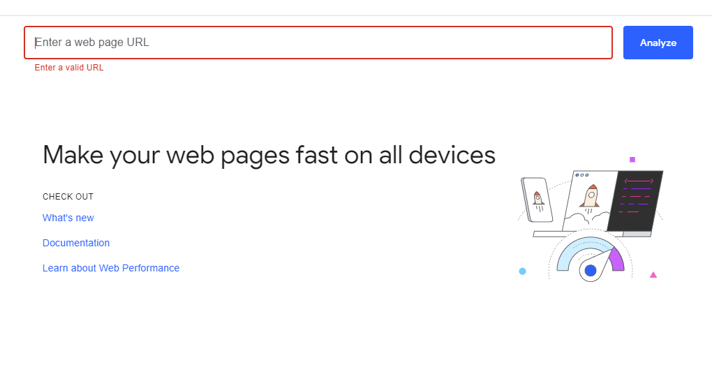 webpage for pagespeed